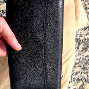 Taurillon Capucines Studded Compact Wallet Black